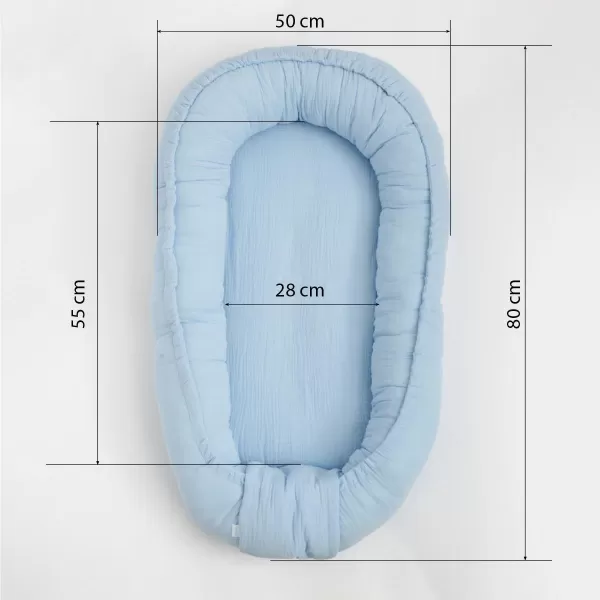 New Baby Mušelínové hnízdečko pro miminko salvia