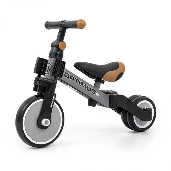 Milly Mally Dětská tříkolka 3v1 Optimus grey