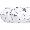 New Baby Univerzální kojící polštář ve tvaru C hvězdy šedé