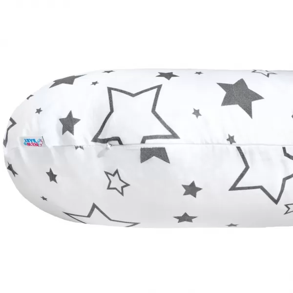 New Baby Univerzální kojící polštář ve tvaru C hvězdy šedé