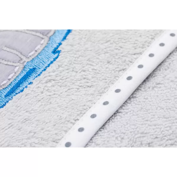 Fillikid Osuška s kapucí hippo grey 75x75 cm