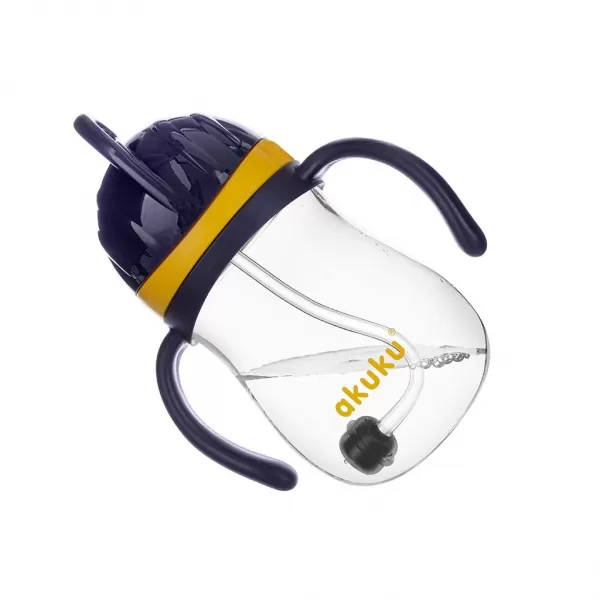 Akuku Kouzelná láhev s brčkem a závažím 280 ml