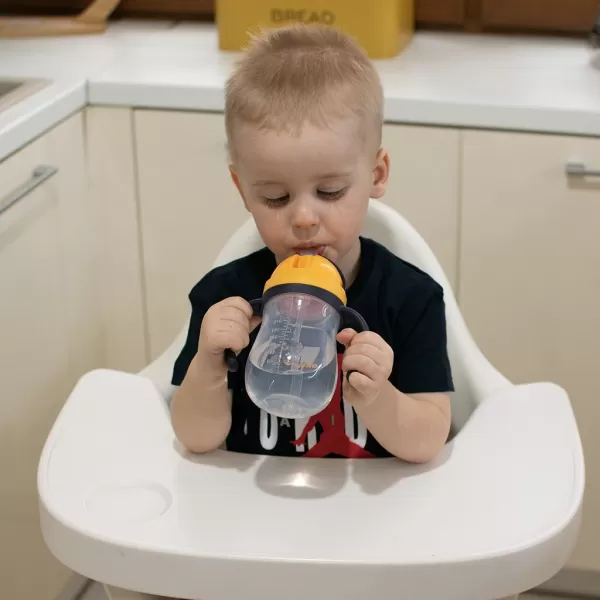 Akuku Kouzelná láhev s brčkem a závažím 280 ml