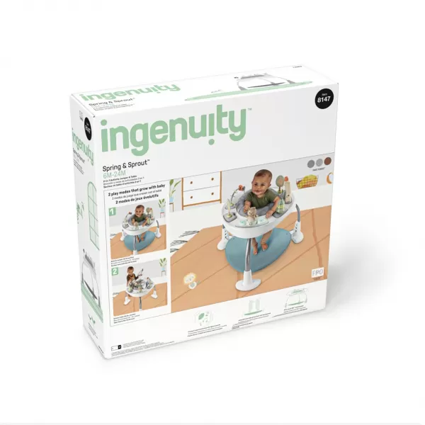 INGENUITY Aktivní centrum 2v1 Spring&Sprout™ 6m+ do 11 kg