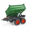 Milly Mally Sklápěcí 2 nápravový traktorový přívěs Rolly Toys Mega Trailer zelený