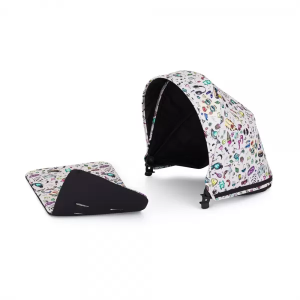 PETITE&MARS Stříška ke kočárku Royal3 Limited 100 Tattoo