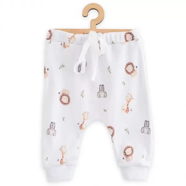 New Baby Dětské bavlněné kalhoty Jogger For Babies safari
