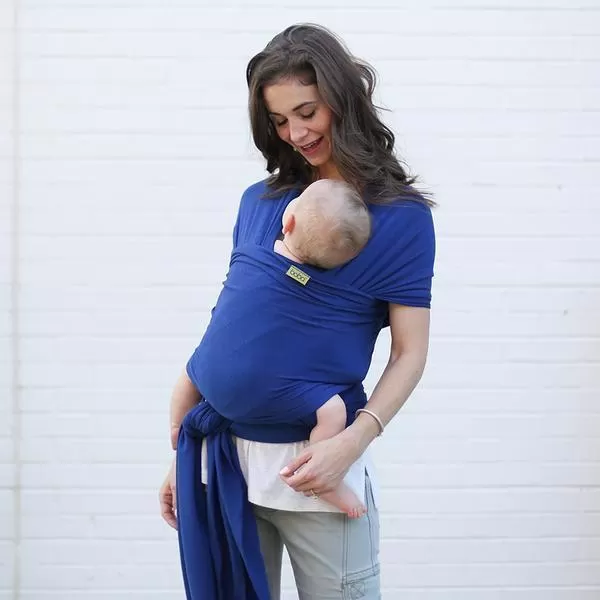 BOBA Nosič dětí / šátek Wrap Serenity Dark Blue
