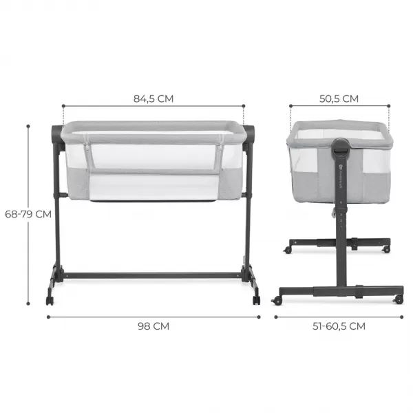 KINDERKRAFT Postýlka dětská polohovatelná Nestee Up2