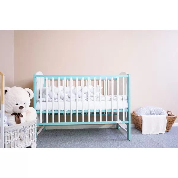 New Baby Dětská postýlka ELSA bílo-mátová