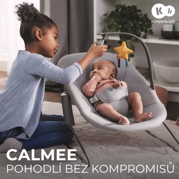 KINDERKRAFT Lehátko houpací Calmee Happy Shapes 0m+, do 9kg