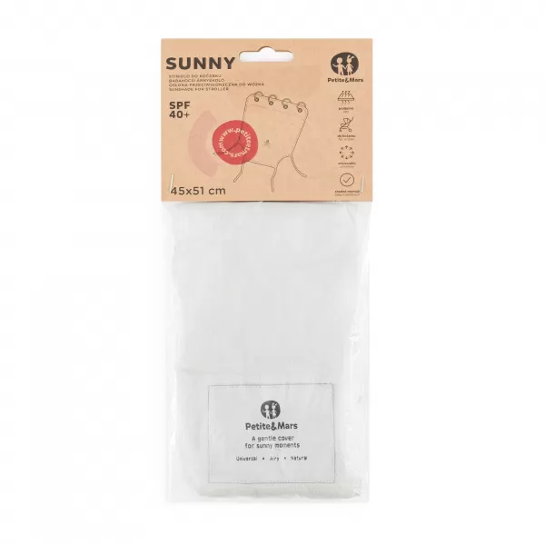 PETITE&MARS Clona sluneční do kočárku Sunny Mocha Mousse