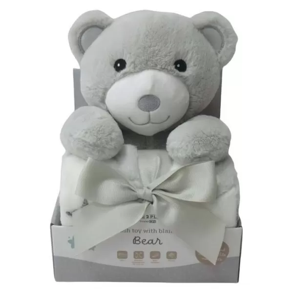 FREEON Free2Play Plyšová hračka s dekou Teddy Grey/White