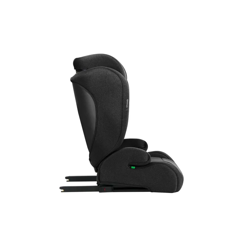 KikkaBoo Autosedačka 100-150 cm i-Stand i-SIZE Black