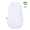MOTHERHOOD Pytel na spaní mušelínový BIO Grey and Black Dots 0-6 m 0,5 tog