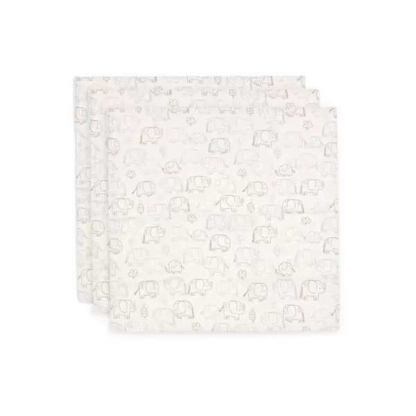 Jollein Pleny 3 ks 70x70 cm Elephant Tales