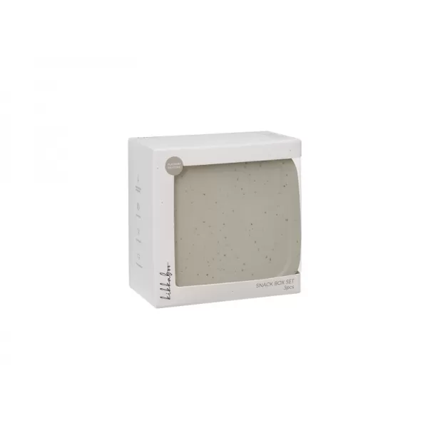 KikkaBoo Sada boxů na svačinu 3 ks Platinum Silicone