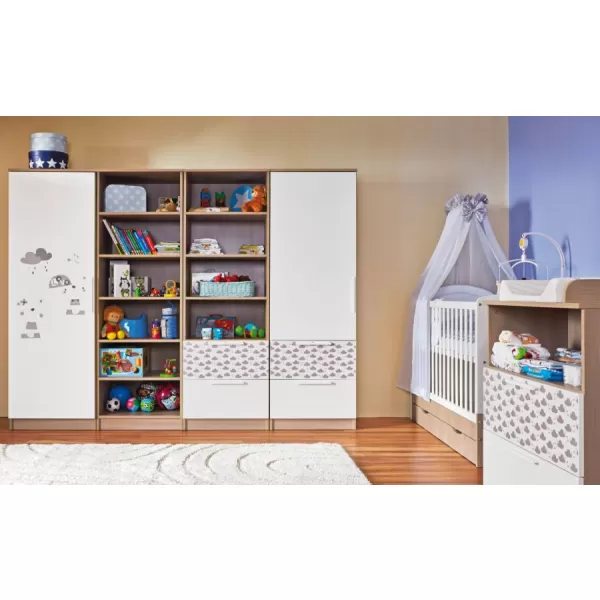 Faktum Velká sada dětského pokoje Poppi jasan 2+1 zdarma