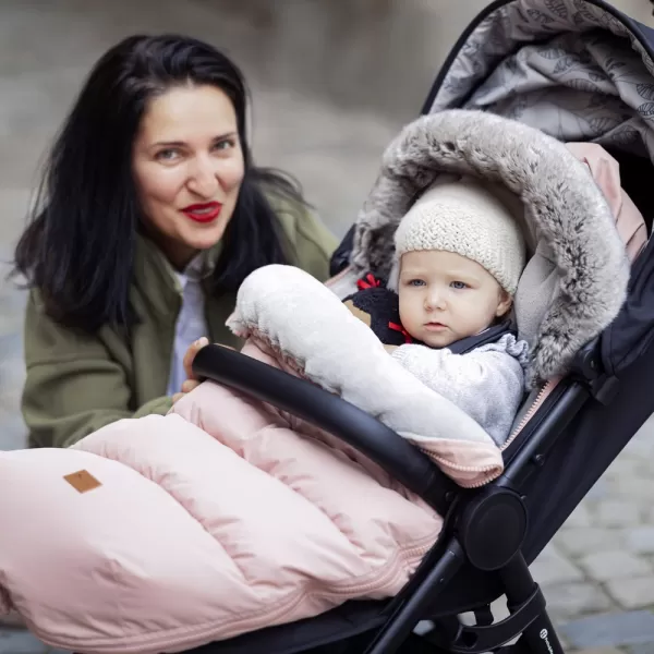 PETITE&MARS Set zimní fusak Comfy 4v1 + rukavice na kočárek Furry