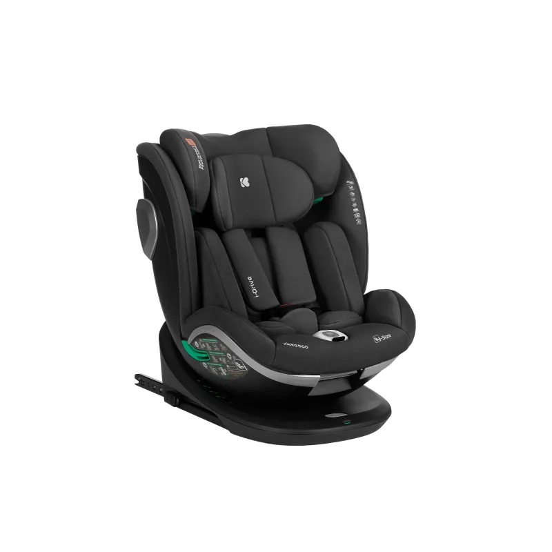 KikkaBoo Autosedačka 40-150 cm i-Drive i-SIZE Black