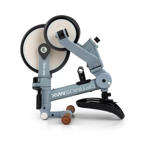 Milly Mally Dětská tříkolka 5v1 Optimus Max s vodící tyčí denim