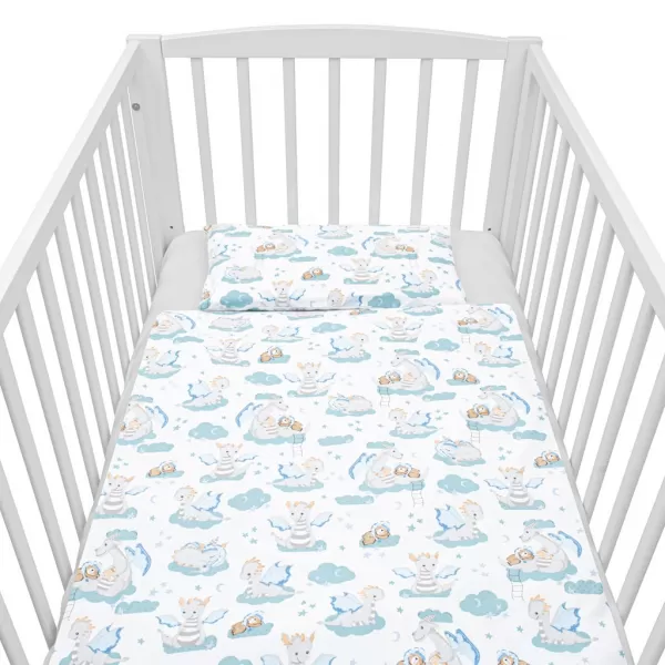 New Baby 2-dílné ložní povlečení Dráček 90/120 cm