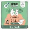 Moomin Baby 4 Maxi 7–14 kg (2 ks), eko pleny