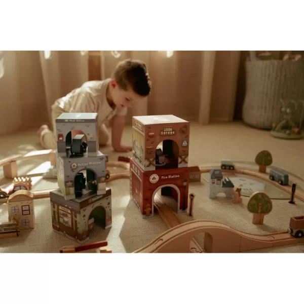 Little Dutch Kostky stohovací s autíčky