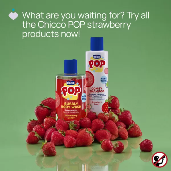 CHICCO Šampon a kondicionér Pop Comby Strawberry 250ml