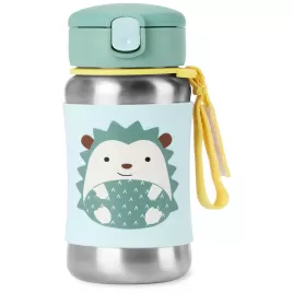 SKIP HOP Spark Style Láhev s brčkem na vodu nerez 12m+