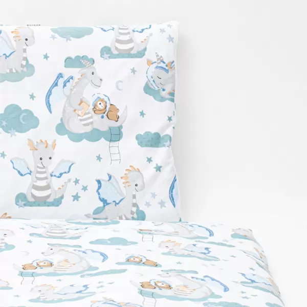 New Baby 2-dílné ložní povlečení Dráček 90/120 cm