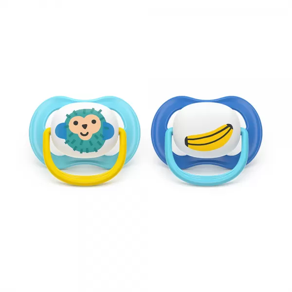 Philips AVENT Šidítko Ultra air obrázek 6-18m chlapec, 2ks