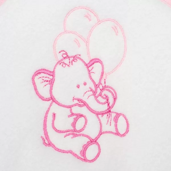 New Baby Dětská froté osuška s výšivkou a kapucí 80x80 bílá sloník