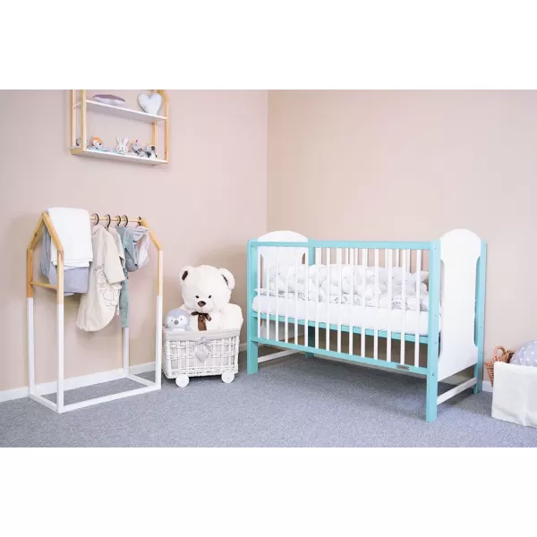 New Baby Dětská postýlka ELSA bílo-mátová