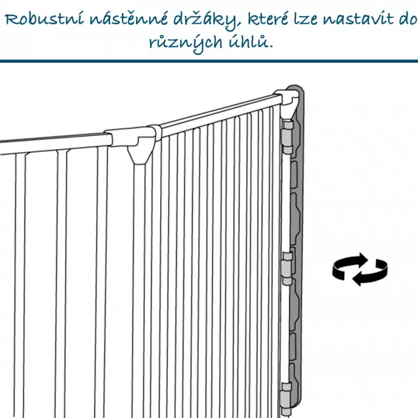 Baby Dan Univerzální prostorová zábrana BabyDan Carl XX Wide, černá