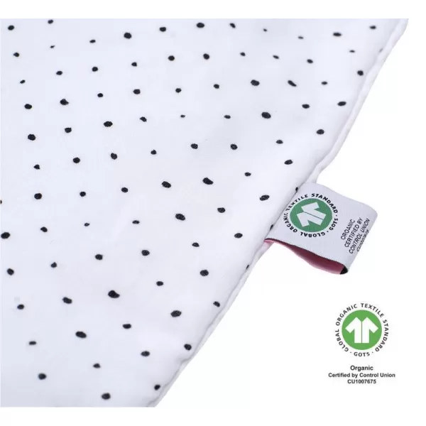 MOTHERHOOD Pytel na spaní mušelínový BIO Pink and Black Dots 6-18 m 0,5 tog