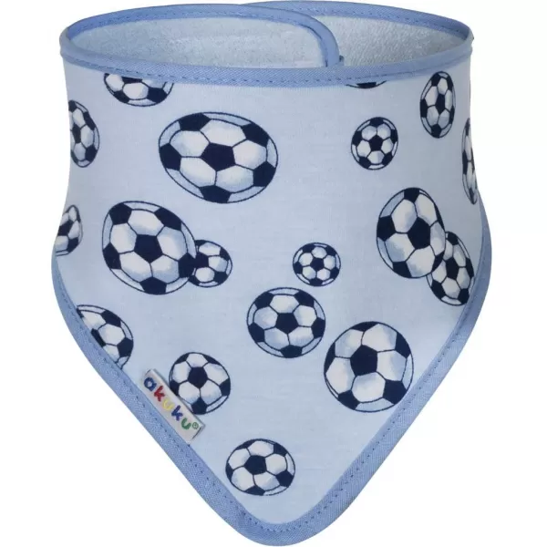 Akuku Dětský bryndáček-šátek 2 ks sova-srdíčka