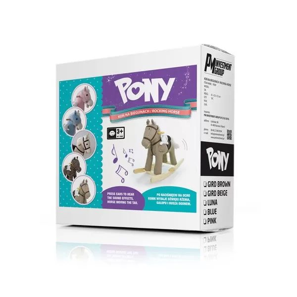 Milly Mally Houpací koník s melodií Pony růžový