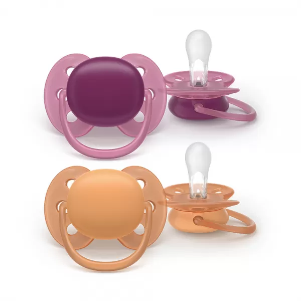 Philips AVENT Šidítko Ultrasoft Premium 18+m dívka, 2 ks