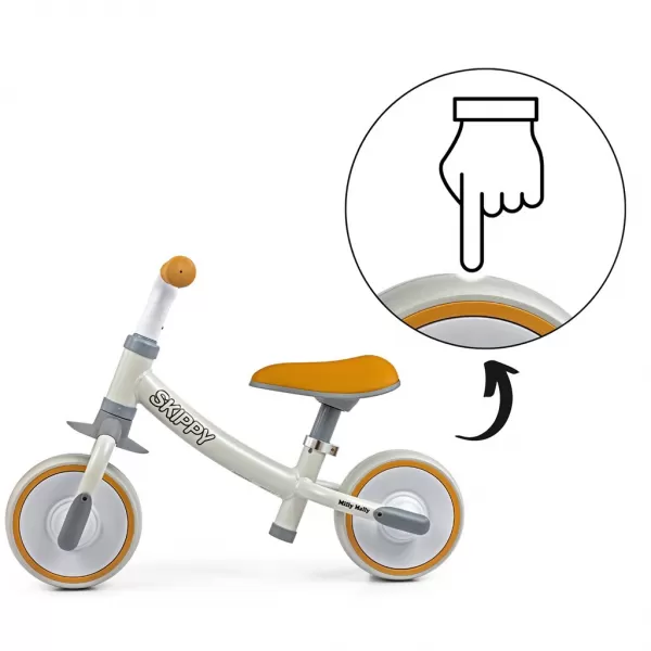 Milly Mally Dětské odrážedlo kolo Skippy white