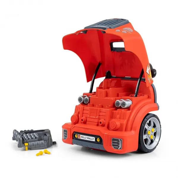 Milly Mally Realistický model přední části auta s otevírací kapotou N-GINE red