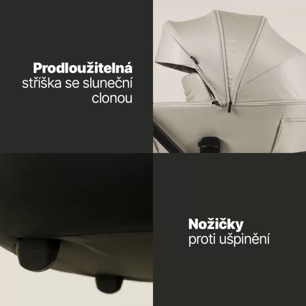 Zopa Set Move Cross 5 + hluboká korba Move XL 5 + adaptéry