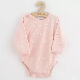 New Baby Kojenecké celorozepínací body Classic II medvídek bílý