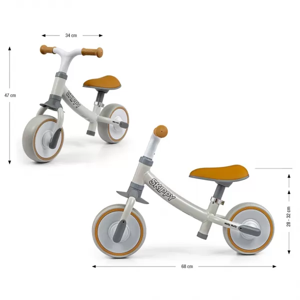 Milly Mally Dětské odrážedlo kolo Skippy white