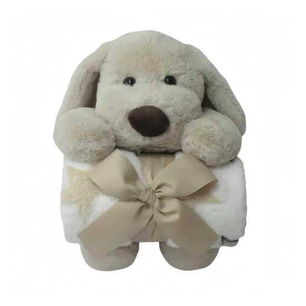 FREEON Free2Play Plyšová hračka s dekou Puppy Brown/White