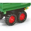 Milly Mally Sklápěcí 2 nápravový traktorový přívěs Rolly Toys Mega Trailer zelený