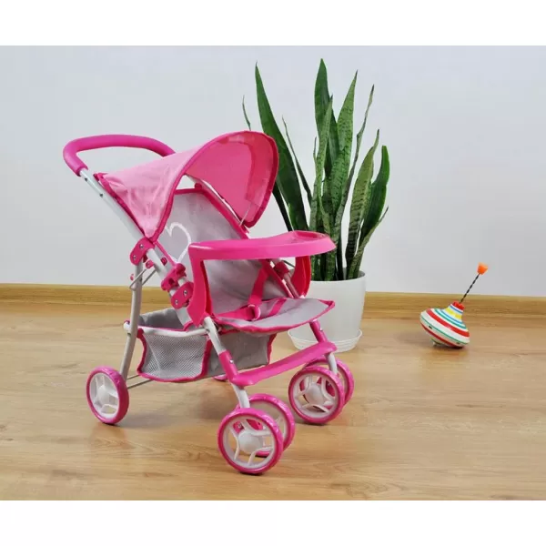 Milly Mally Dětský sportovní kočárek pro panenky Kate Prestige Pink