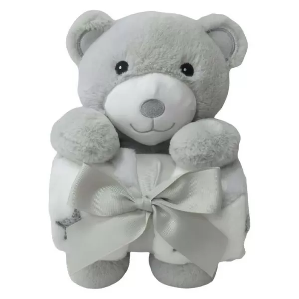 FREEON Free2Play Plyšová hračka s dekou Teddy Grey/White