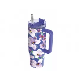 Quokka Nerezový termohrnek s brčkem Stream 950 ml