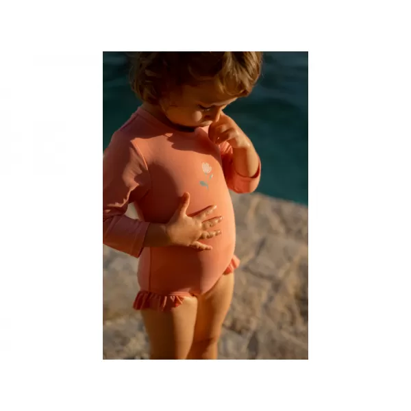 Little Dutch Plavky dlouhý rukáv Sunny Flowers Rouge vel. 86/92